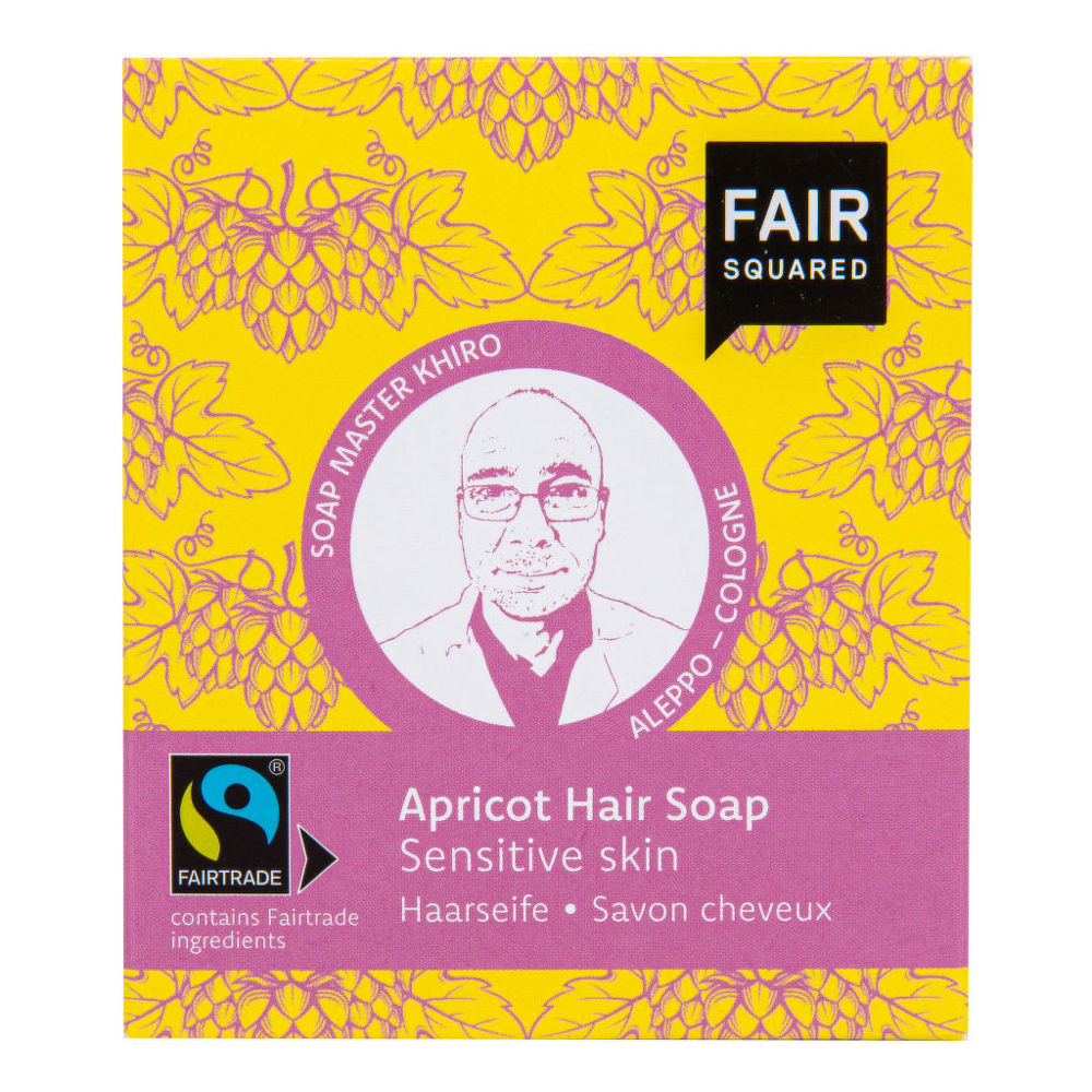 VÝPRODEJ!!!Šampon tuhý na mytí vlasů – meruňkový pro citlivou pokožku hlavy 2x80g FAIR SQUARED