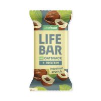 Tyčinka Lifebar Oat snack proteinová s lískovými oříšky 40 g BIO    LIFEFOOD