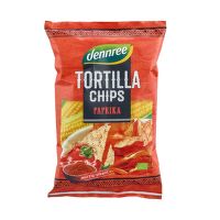 Tortilla chipsy paprikové 125 g BIO   DENNREE