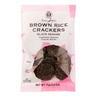 Crackery celozrnné rýžové s černým sezamem 75 g   MUSO