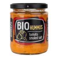 Hummus- pomazánka cizrnová s rajčaty a uzenou solí 230 g BIO RUDOLFS